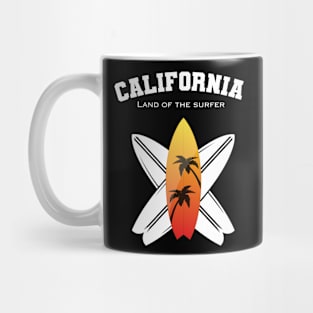 California Land of the Surfer Lifestyle Mug